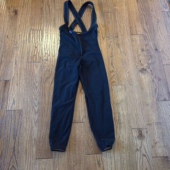 Hot Chillys black overall zip up overalll snow pants M - Picture 8 of 13